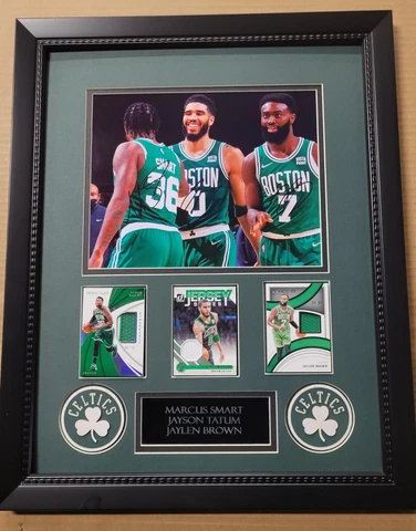 Jayson Tatum, s Smart & Brown  Photo Framed  8x10 reprint auto photo, w jersey c Cover