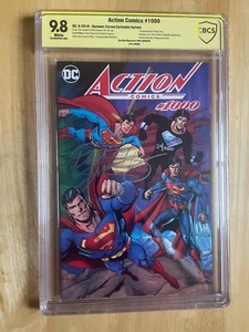 ACTION COMICS #1000 CBCS 9.8 - DAN JURGENS SIG & COVER- WRAPAROUND CVR! - Picture 1 of 6