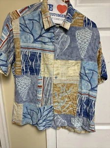 Vintage Jams World Sea Breeze Hemd gemischtes Muster Herren Größe Large - Bild 1 von 16