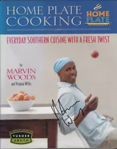 Home Plate Cooking SOUTHERN CUISINE,SIGNED Marvin Woods Hardcover FREE USA SHIP - Imagen 1 de 3