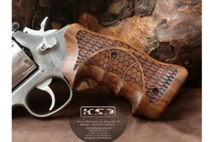 Empuñaduras de nogal compatibles con cuadro redondo Smith Wesson N marca KSD - Imagen 1 de 1