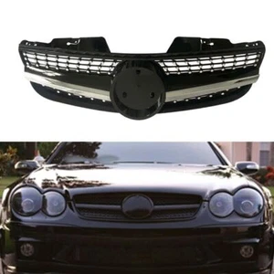 Black Front Grille for Mercedes Benz R230 SL550 SL500 2007-2009 - Picture 1 of 5