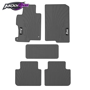 For 13-17 Honda Accord 4DR Latex Floor Mats Liner All Weather Carpets Gray 5PC - Picture 1 of 9