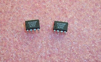 QTY (50) AS2945BP ALPHA 8 PIN DIP ADJUSTABLE 500mA LDO VOLTAGE REGULATOR NOS - Image 1 of 3