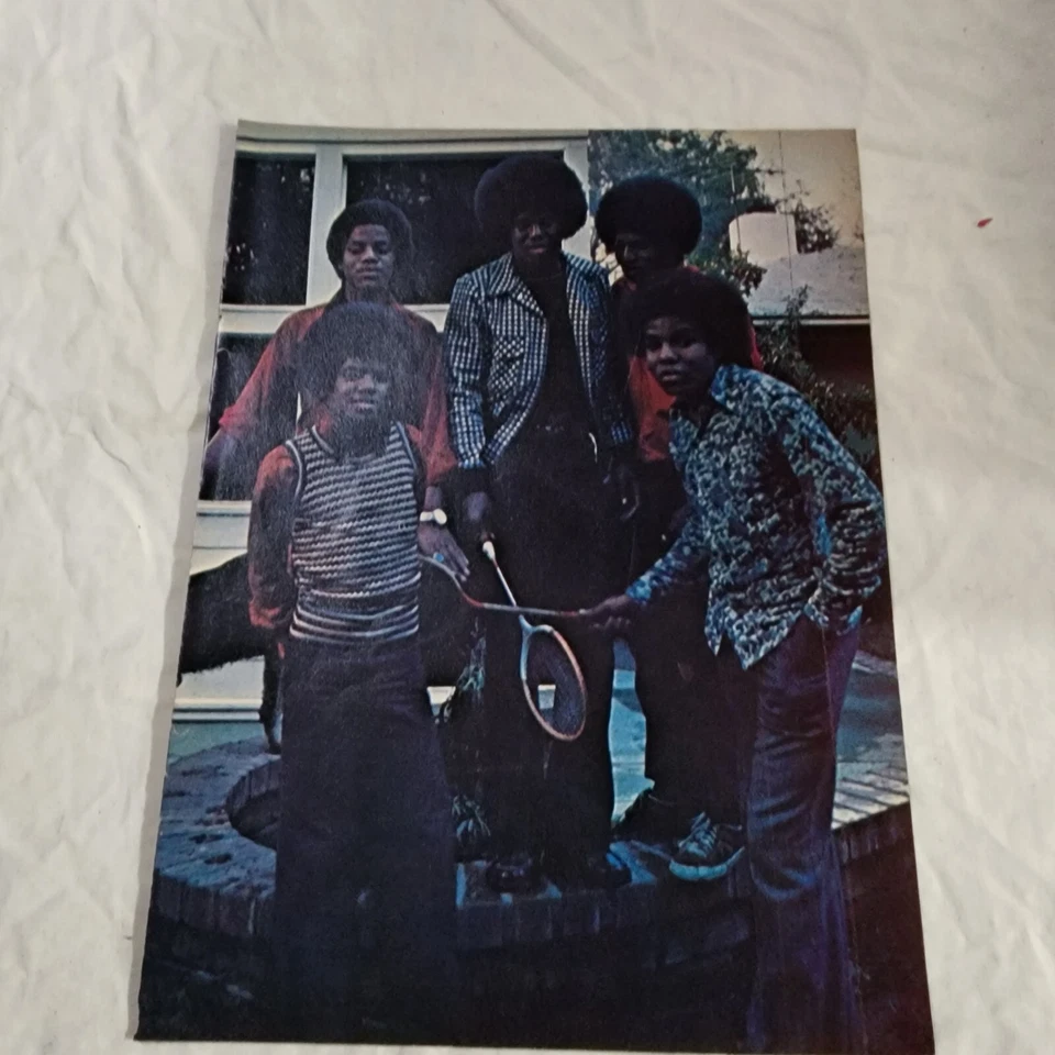 Jackson 5 Michael Tito Jermaine Jackie Marlon pinup recorte vintage años 70 8x10 Foto 1 de 1