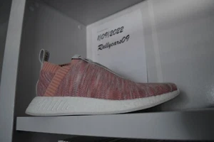 Size 11.5 - adidas NMD CS2 Primeknit x Kith Pink 2017 BY2596 pre-owned - Picture 1 of 11