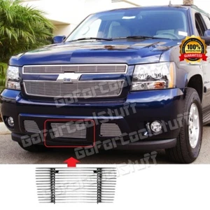 FOR 07-10 11 12 13 14 Chevy Avalanche License Plate Bolton Billet Grille Insert - Picture 1 of 2