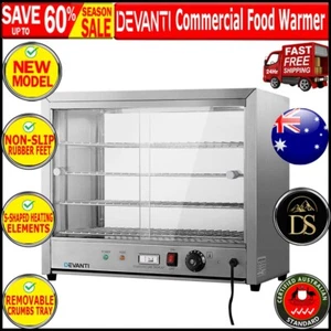 Devanti Commercial Food Warmer Electric Pie Hot Display Showcase Cabinet 4 Tier - Picture 1 of 11