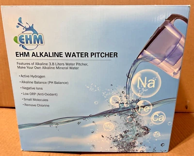 EHM Ultra II 3.8L Alkaline water Pitcher - Navy  *SEALED - Image 1 of 4