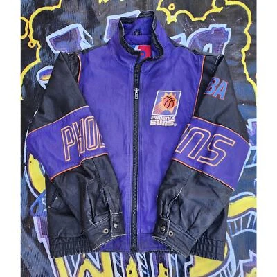 Vintage 1990s Phoenix Suns Pro Player Jacket Large Big Logo - Image 1 of 4