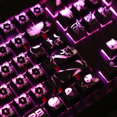 Games NieR:Automata Keycap Set Backlit Keycaps f/Mechanical Keyboard Customized - Image 1 of 4