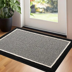 Door Mat, 32" x 48" Welcome Mat Outdoor Rugs Non-Slip, Dirt Absorb Front Door Ma - Picture 1 of 8