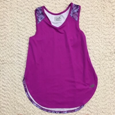 New Balance Girls Racerback Athletic Tank Top * L 14 * Purple Blue * EUC  - Image 1 of 3