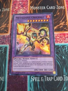 Yu-Gi-Oh! Metalfoes Orichalc PEVO-EN054 Super Rare 1st Edition Near Mint a1/ - Picture 1 of 4