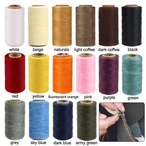260m 150D 0.8MM Leather Sewing Waxed Thread Hand Stitching Craft Repair Cords - Picture 1 of 28