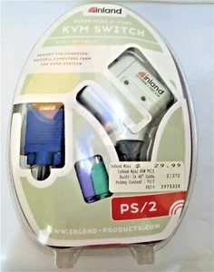 INLAND SUPER MINI 2-PORT EXTERNALl KVM SWITCH USB 08216 ~ NEW - Picture 1 of 4
