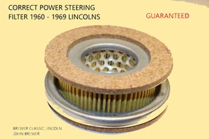 WHY DO YOU NEED THIS 60's Lincoln  Power Steering Pump Reservoir Filter Kit NEW - Bild 1 von 10