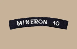 US Navy Mine Sweeper Squadron 10 Charleston MINRON UIM Shoulder Rocker Tab - Bild 1 von 1