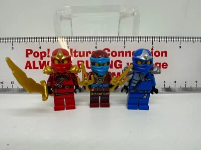 Auténtico Lote de Minifiguras Lego Ninjago Jay ZX, Nya Deepstorm, Kai ZX Rocket Pack Foto 1 de 2
