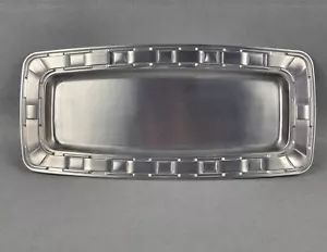 Longaberger Metallwaren rechteckige Platte gewebt Traditionen 1973 Aluminiumlegierung 13" - Bild 1 von 9