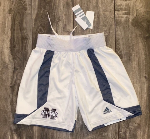 NEW Adidas Women's Mississippi State Bulldogs Basketball Team Game Shorts SAMPLE Cover
