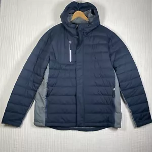 Piumino Lesmart Uomo Giacca con Cappuccio Blu Profondo (Navy) XL Nuovo con etichette - Foto 1 di 6
