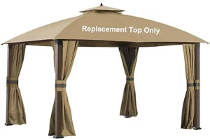 Replacement Cover Fit for 10X12 Ft Eagle Brooke Soft Top Gazebo Model A101007600 - Picture 1 of 7