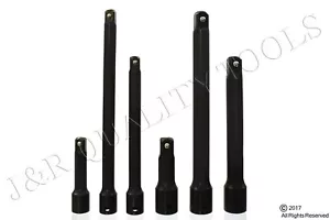 6pc 3/8" 1/2" Drive Impact Extension Set Socket 3" 6 8 Air Mechanics Long Socket - Picture 1 of 1
