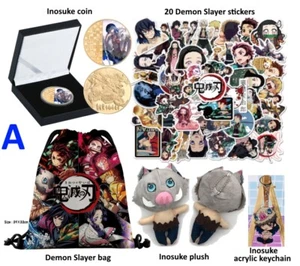 Demon Slayer Wundertüte: Plüsch, Schlüsselanhänger, Tasche, Münzen, Figuren, Sticker - Bild 1 von 4