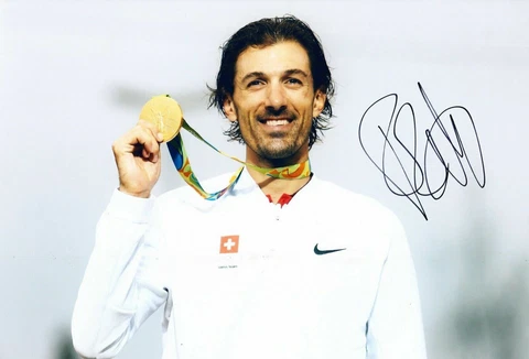 Fabian Cancellara Signed 12X8 Photo Cycling Legend AFTAL COA Certificate (C) Cover