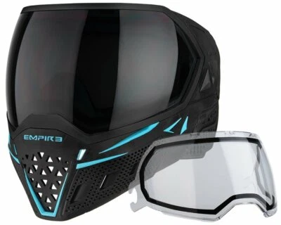 Gafas Máscara Paintball Empire EVS - Negras/Aqua - Ninja Térmicas/Transparentes Térmicas Foto 1 de 3