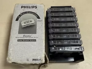Philips 9x Mini Cassettes 005 Tapes Tape Boxed - Picture 1 of 2