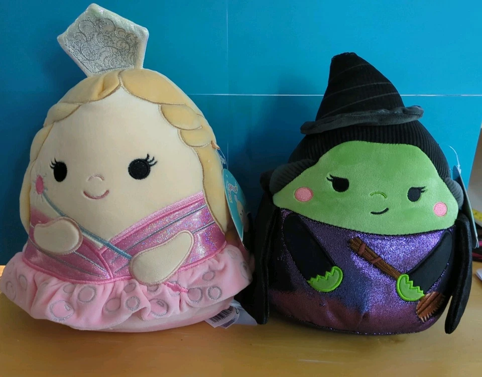WICKED Squishmallows 10in Elphaba And Glinda NWT Sold As A Set Only - Image 1 of 4