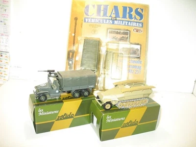Solido Original Package N.12 + N.13 Military, The SDKFZ 251 + GMC Machine Gun - Image 1 of 3
