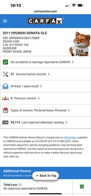 2011 HYUNDAI SONATA 2.4L Engine Motor **94K** FAST FREE SHIPPING!! Foto 1 de 4