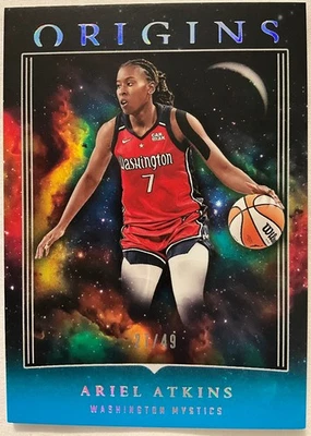 2024 Panini Origins WNBA -Ariel Atkins Washington Mystics #53 Teal 27/49 - Image 1 of 2
