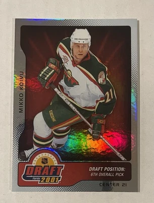 2006/07 Mikko Koivu 2001 Upper Deck Florida Draft 31/100 Minnesota Wild RARE - Image 1 of 2