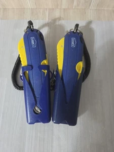 Lot Of 2 Lowes Box Cutter Knife w/Shielded Blade Black/Blue Plastic With Holster - Picture 1 of 7