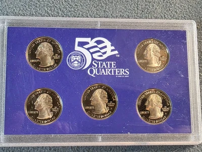 Set of 5 Gold Edition cHARTER qUARTERS - Image 1 of 4
