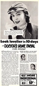 1952 Noxzema: Look Lovelier Vintage Print Ad - Picture 1 of 1