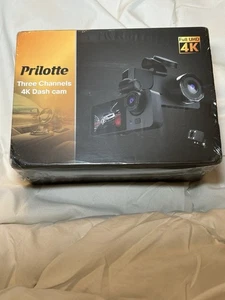 Prilotte Dash Cam Tre Canali 4K Ultra Alta Definizione Con Registrazione Loop - Foto 1 di 5