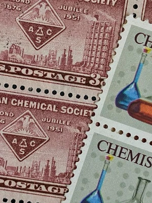 US 1002 and 1685: Chemical/Chemistry, Plate Blocks, Mint NH, FREE Shipping! - Image 1 of 4