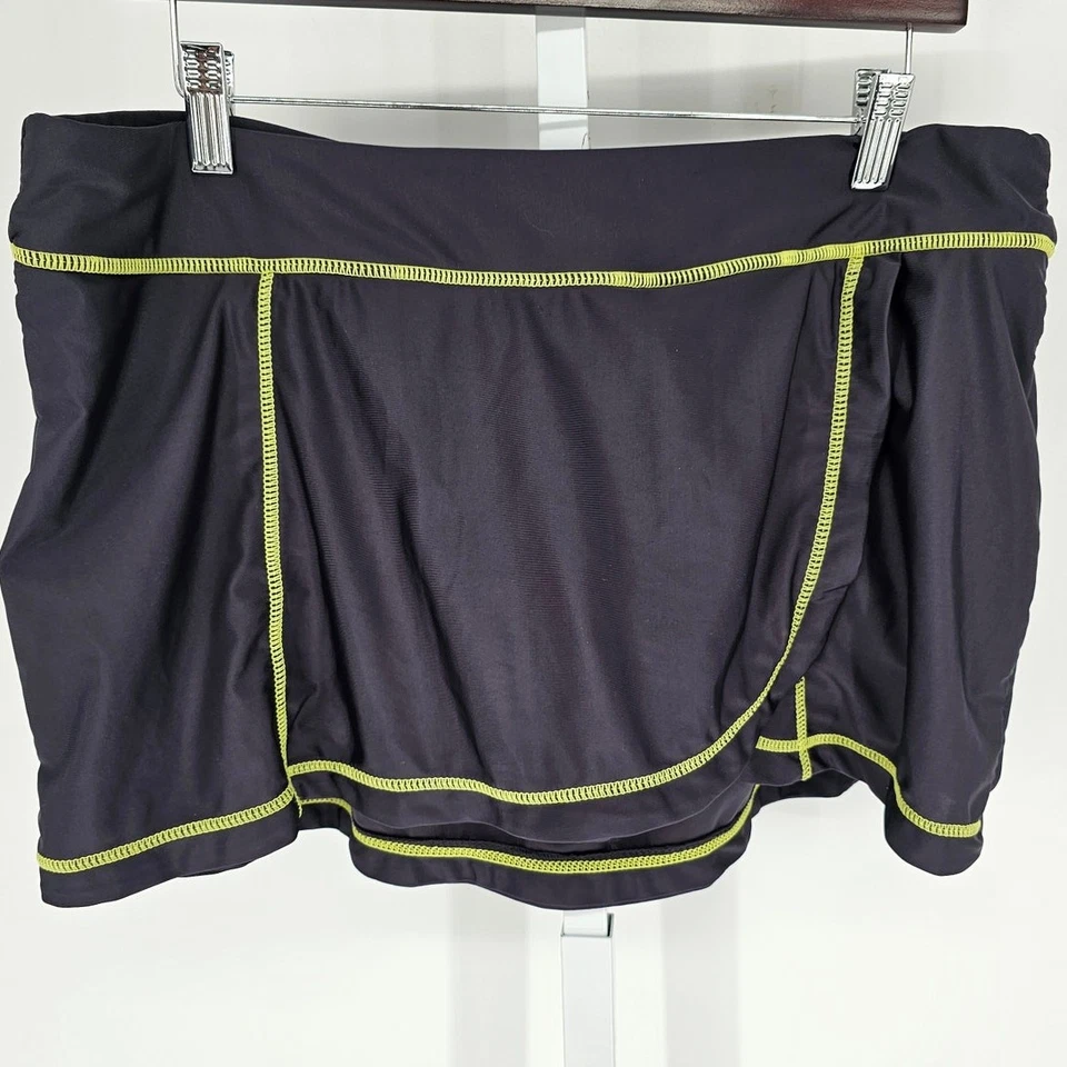 Zero Xposure Swimwear Womens Sz XL Swim Skirt Bottom Black - Image 1 of 4