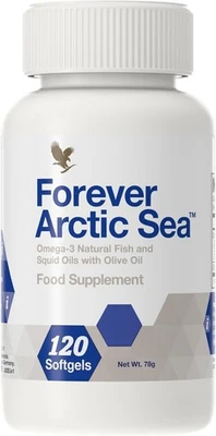 Forever Living Products Forever Arctic Sea, 120 Softgels, Extensive Blend of ome