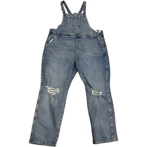 Mono vaquero envejecido azul marino antiguo para mujer talla 20 con curvas nuevo con etiquetas - Imagen 1 de 10