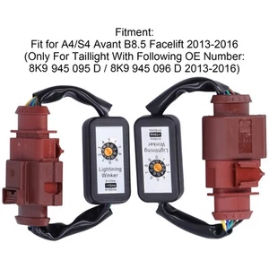 Car LED Tail Lights Dynamic Turn Signal Adapter Harness Blinker Module Kits - Picture 1 of 22