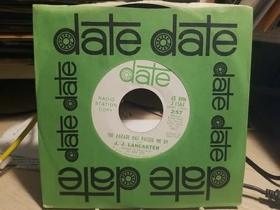 J J Lancaster So Unkind The Parade Has Passed Me By Date Promo 45 Record M- FUZZ - Image 1 of 2