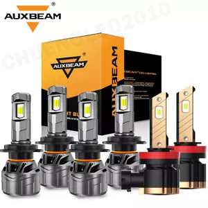 For Mercedes Benz GL450 2007-2012 AUXBEAM Canbus LED Headlight Hi/Low Fog 6500K - Picture 1 of 12