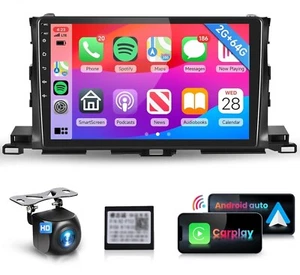 Podofo Toyota Highlander 2014-19 Car Stereo Radio Android Carplay GPS 2G Ram 64G - Picture 1 of 4