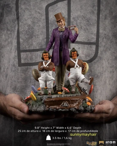 WILLY WONKA DELUXE Chocolate Factory GENE WILDER 1:10 Scale Statue Cover